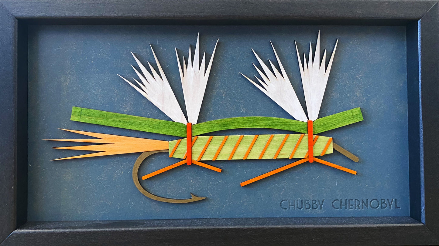 Mid Mod-Art-Fly "Chubby Chernobyl" 15x9