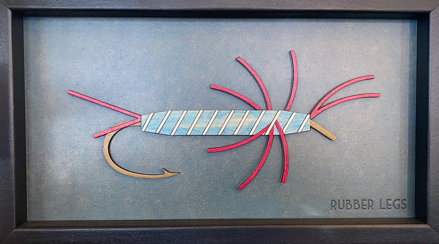 Mid Mod-Art-Fly "Pat's Rubber Legs" 15x9