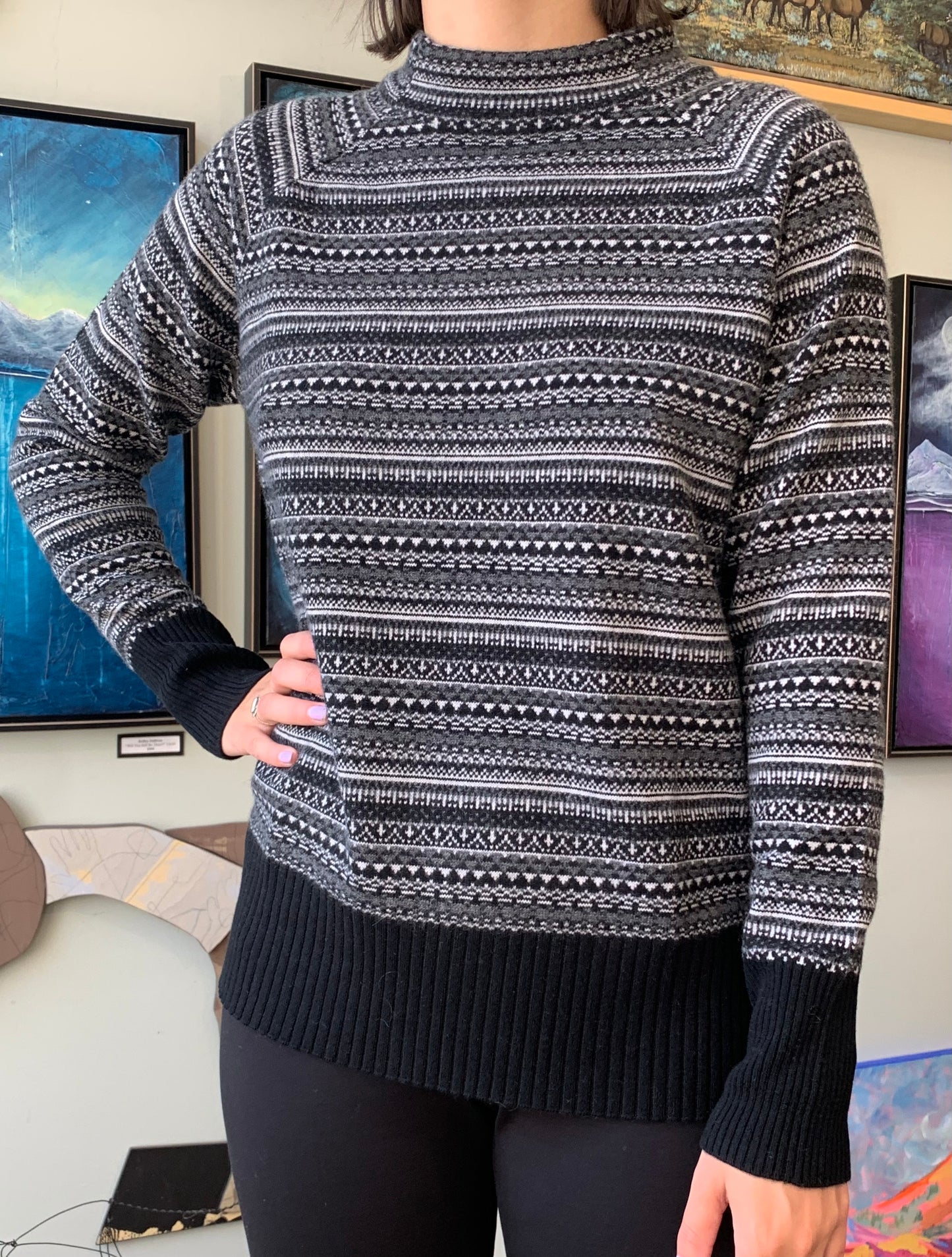 Kinross- Sweater- Nordic- Hi/Low Funnel-