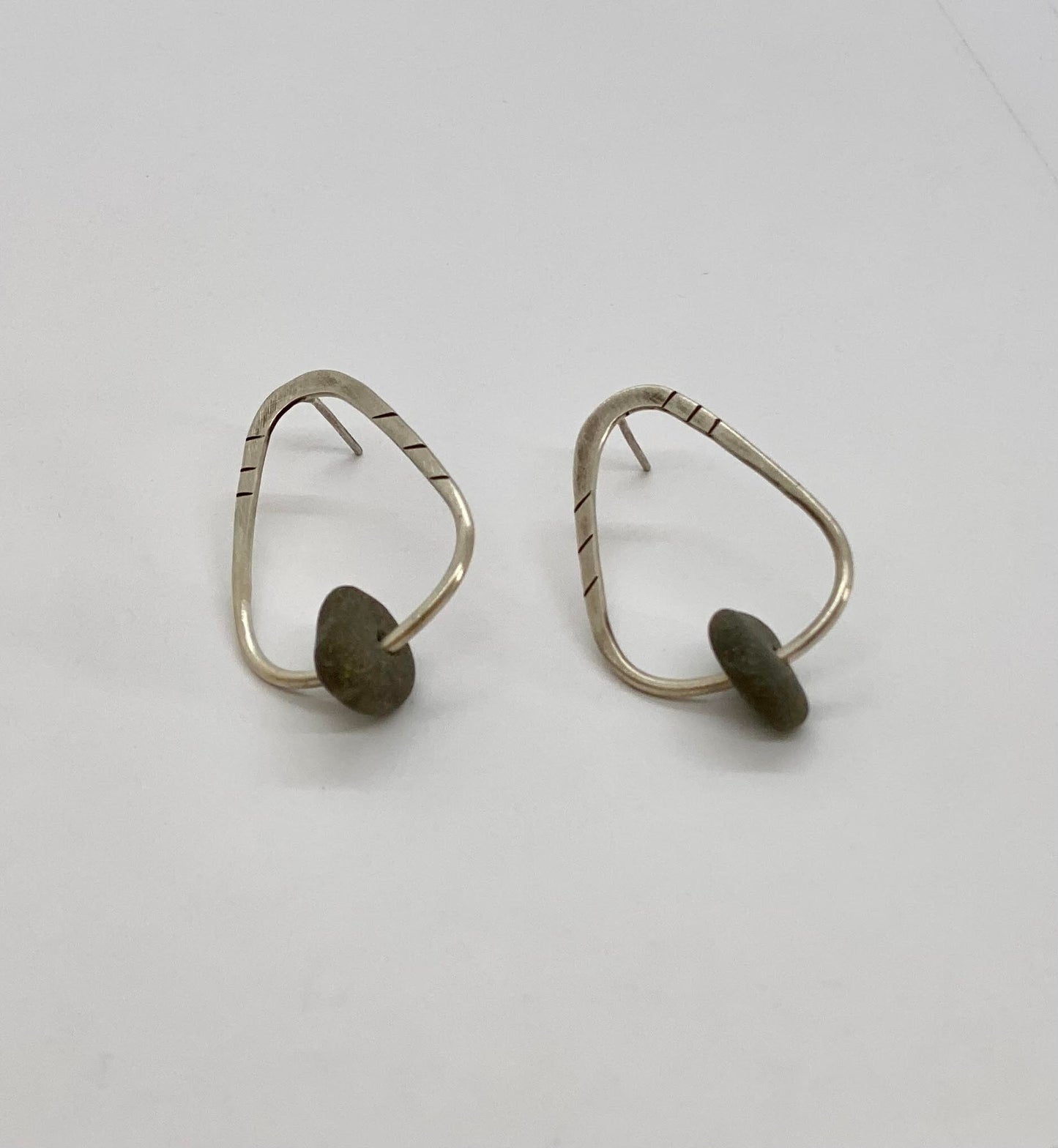 GraceH-Earring-E42-Sterling & Stone Post