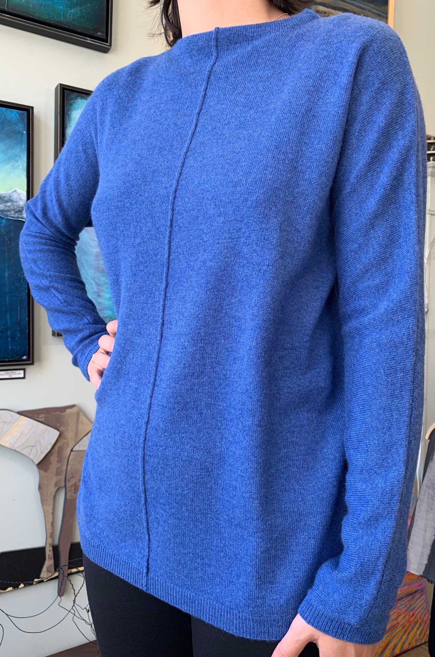 Kinross- Sweater- Seamed Funnel