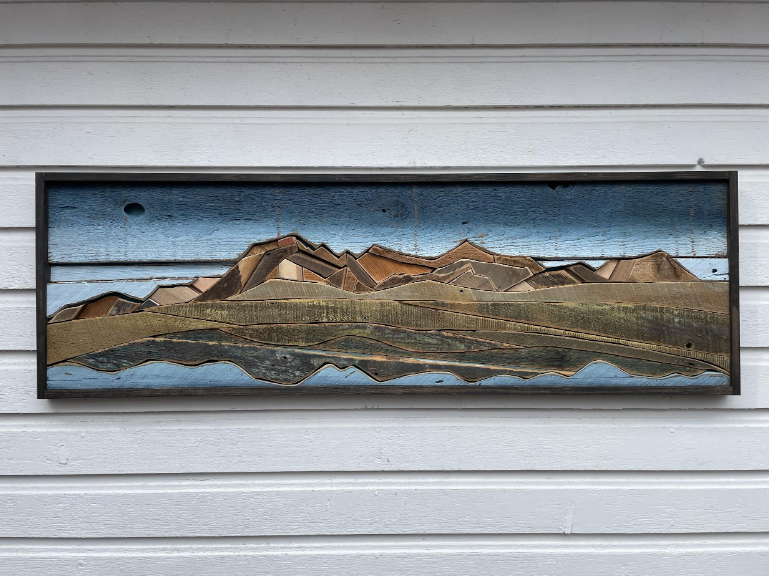 AmandaK- Wood Art 'Front Range Reflections' 56x18