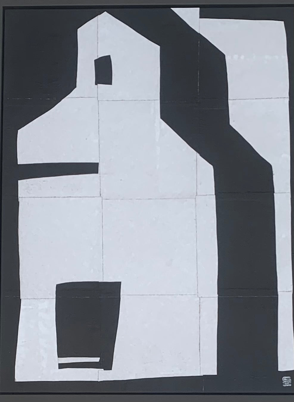ScotH-Framed Art "White Elevator" 16x21