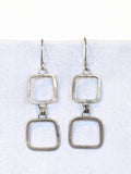 Linked Squares 2" Earrings