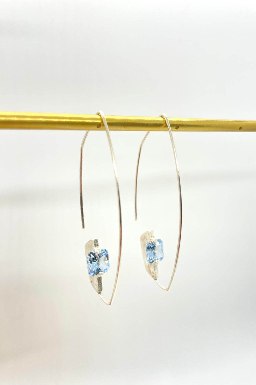 Gemstone Threader Earrings