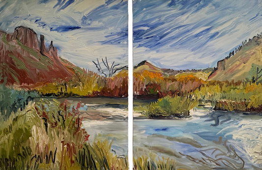 TandyR- 'The Beaverhead' Diptych- 48 x 72-