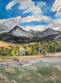 'Yellowstone River: 9th St Island' 48x36"