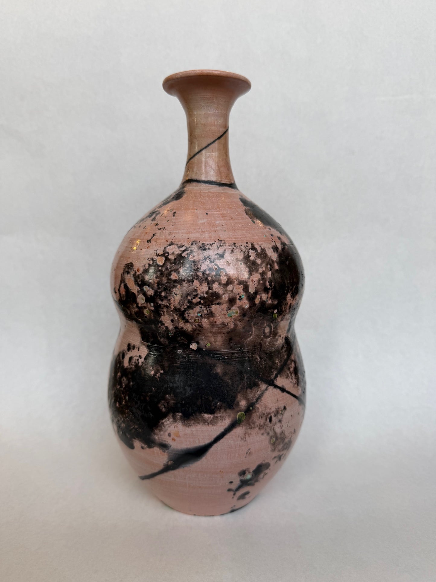 Pink Saggar Vase