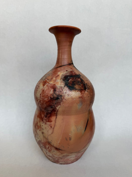 Salmon Saggar Vase
