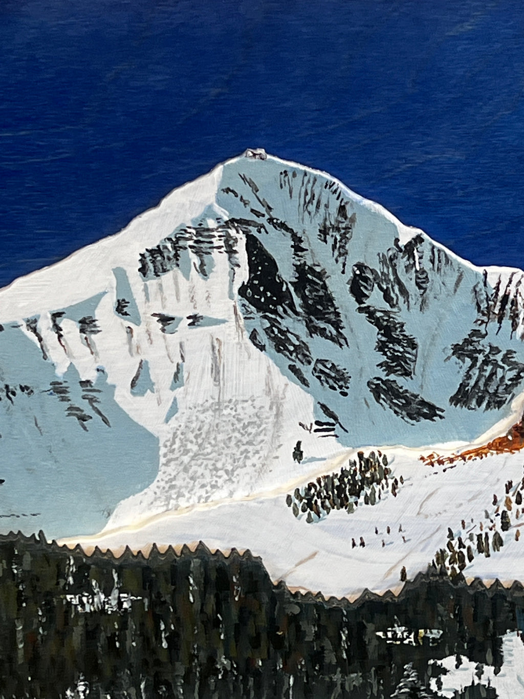 'Lone Peak' Unframed 8x37"