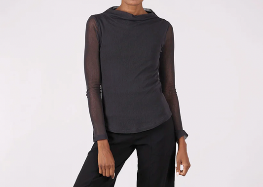 Mock Neck Rolo J Top