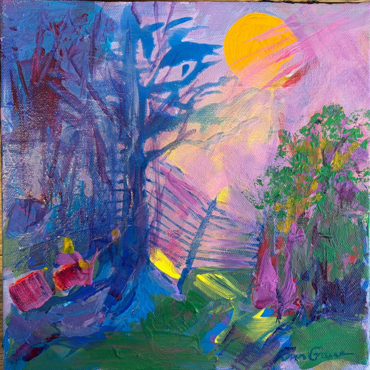 'Shadow Moon' 10 x 10"