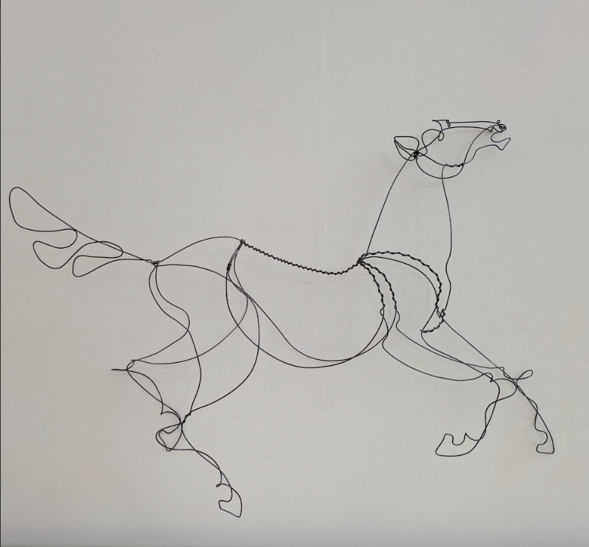 Hanging Wire Horse 6 Sculpture 31x22"