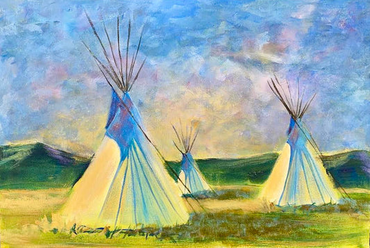 KarenG- Art-  'Teepees' 16x24