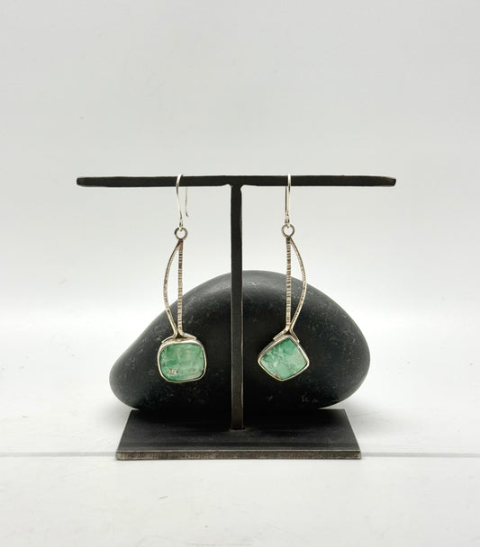 Sterling Silver Stone Earrings