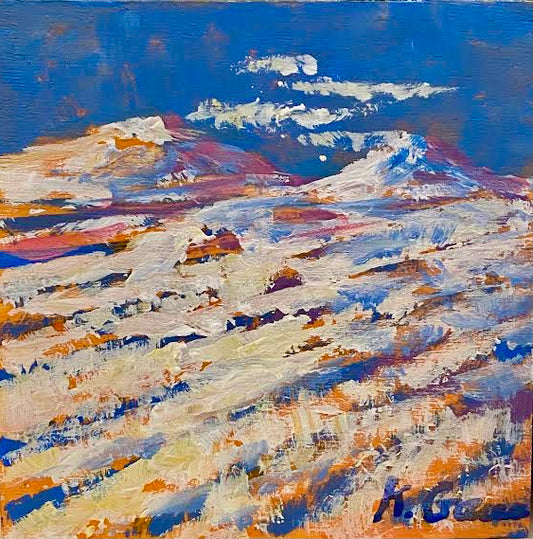 KarenG- Painting- "Snow Fields" 4x4