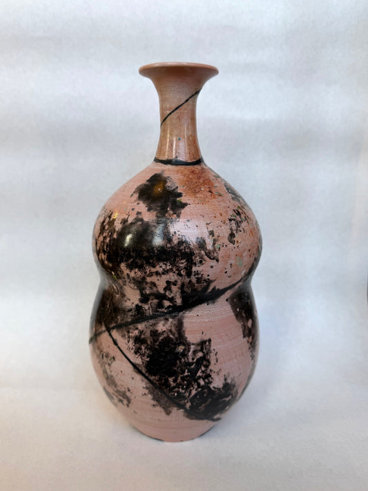 Pink Saggar Vase
