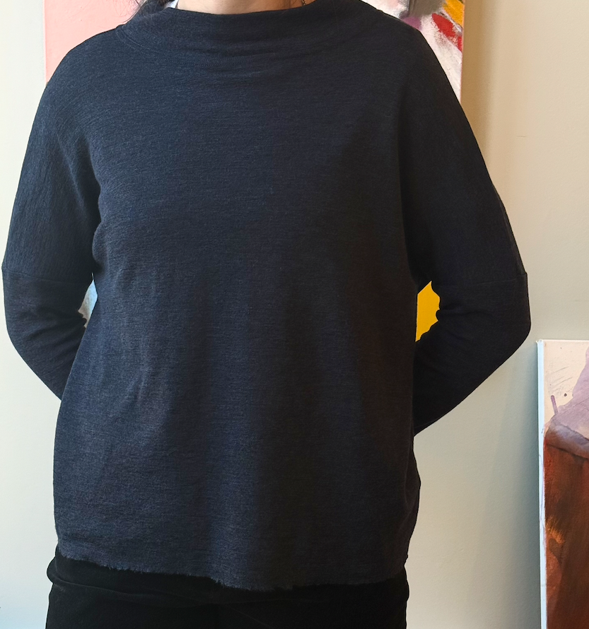 Merino Mock Neck Top