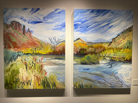 TandyR- 'The Beaverhead' Diptych- 48 x 72-