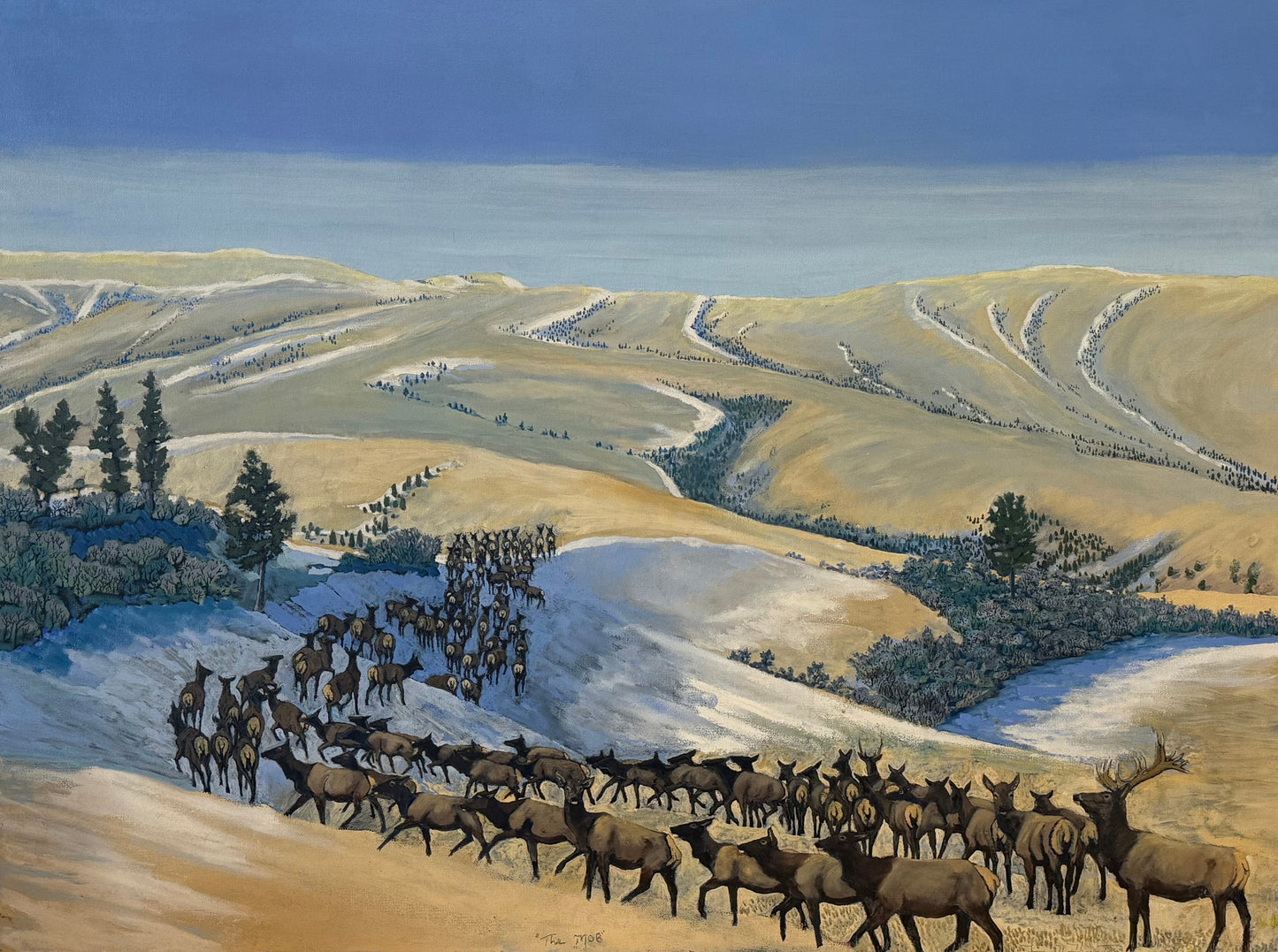 TomT- "The Mob"- 30 x 40- Oil