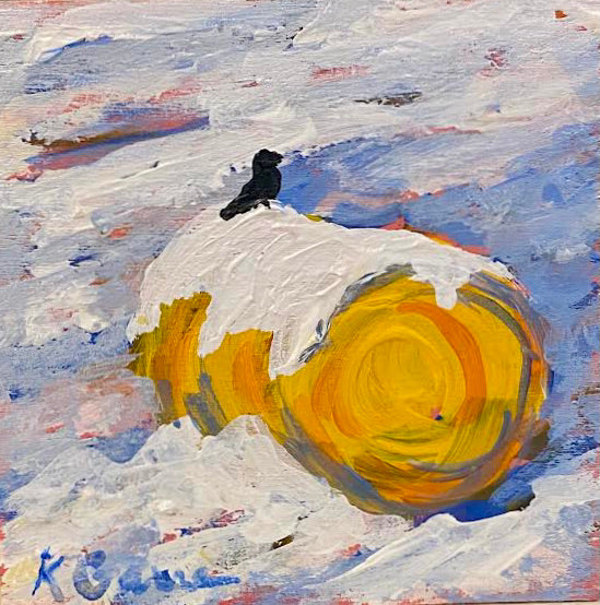KarenG- Painting- "Winter Song" 4x4