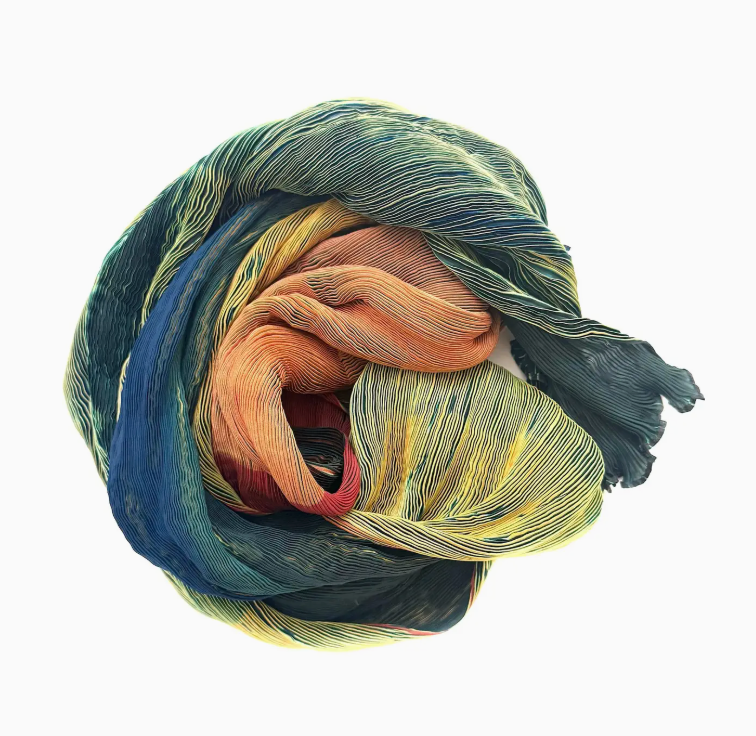 Tie Dyed Silk Scarves