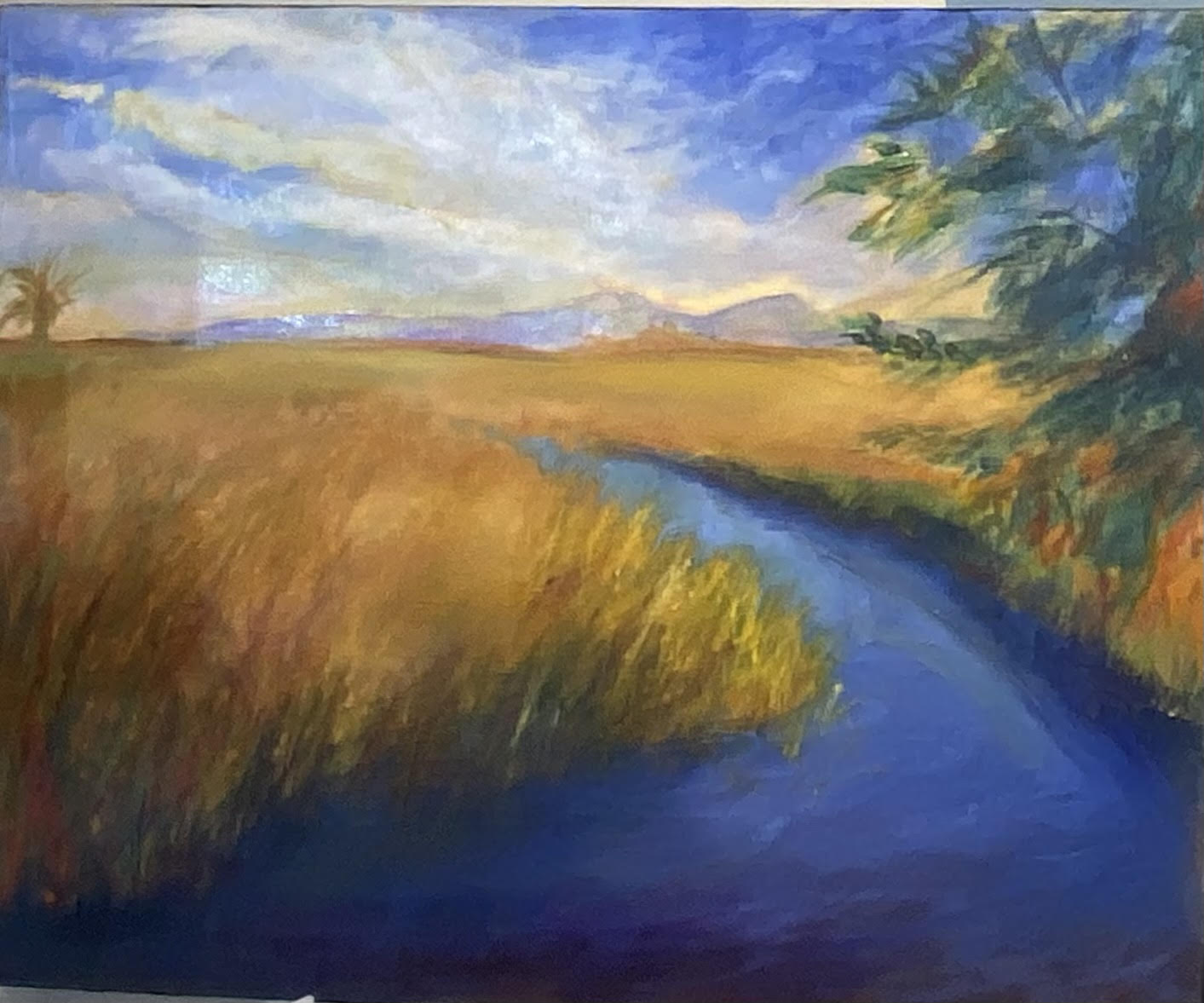 LorettaD- Painting- "Meadow Water" 16x20