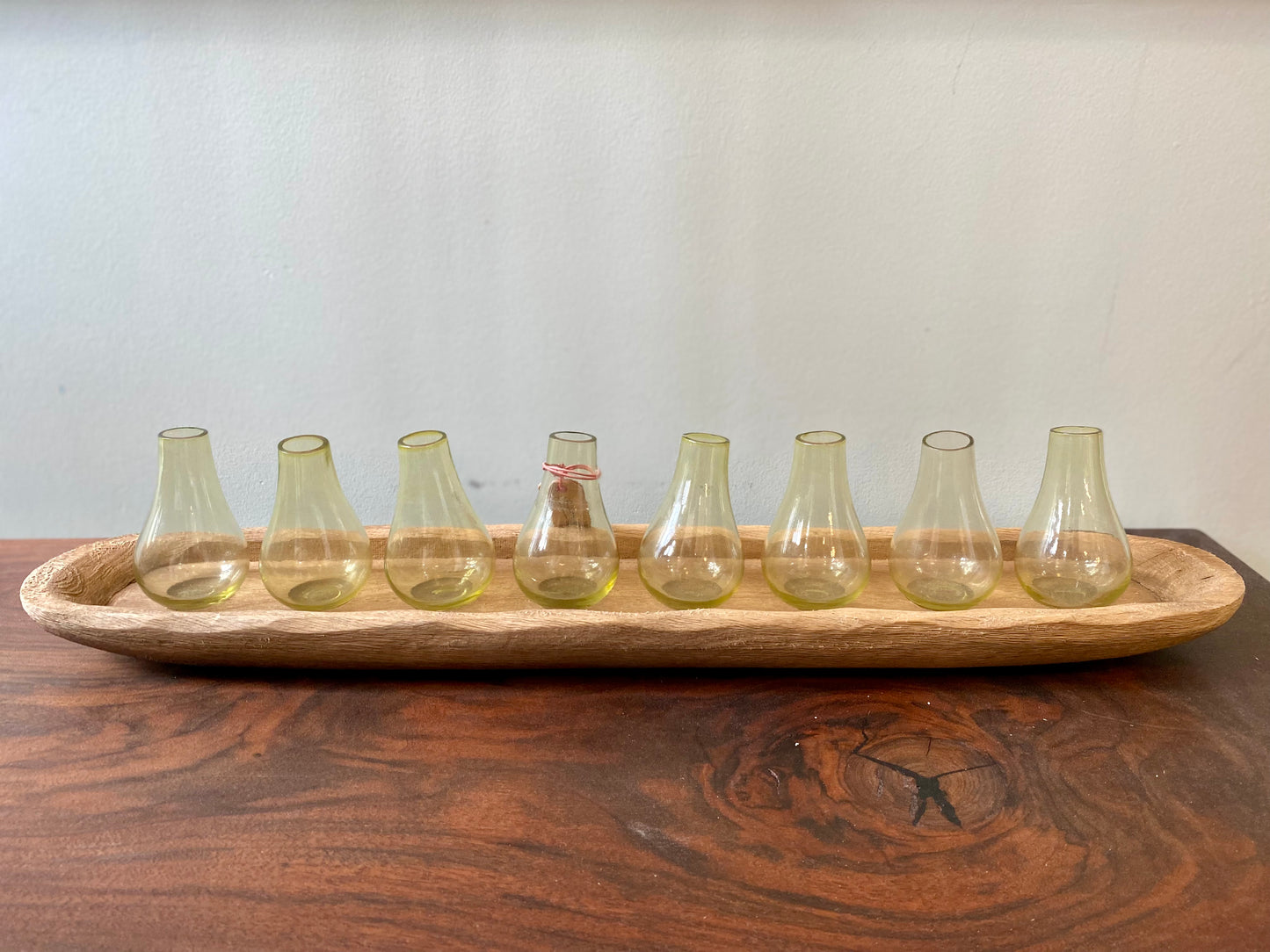 Made-Vase-Mini Vase Set/wood tray