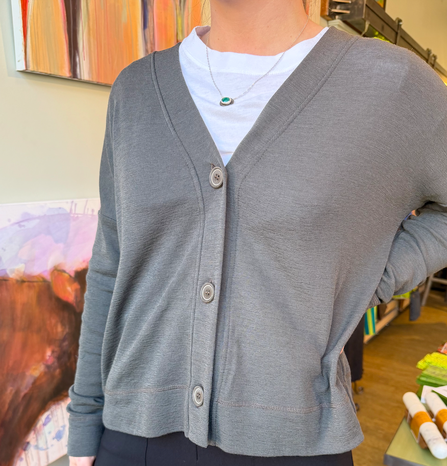 Merino V-Neck Box Cardi