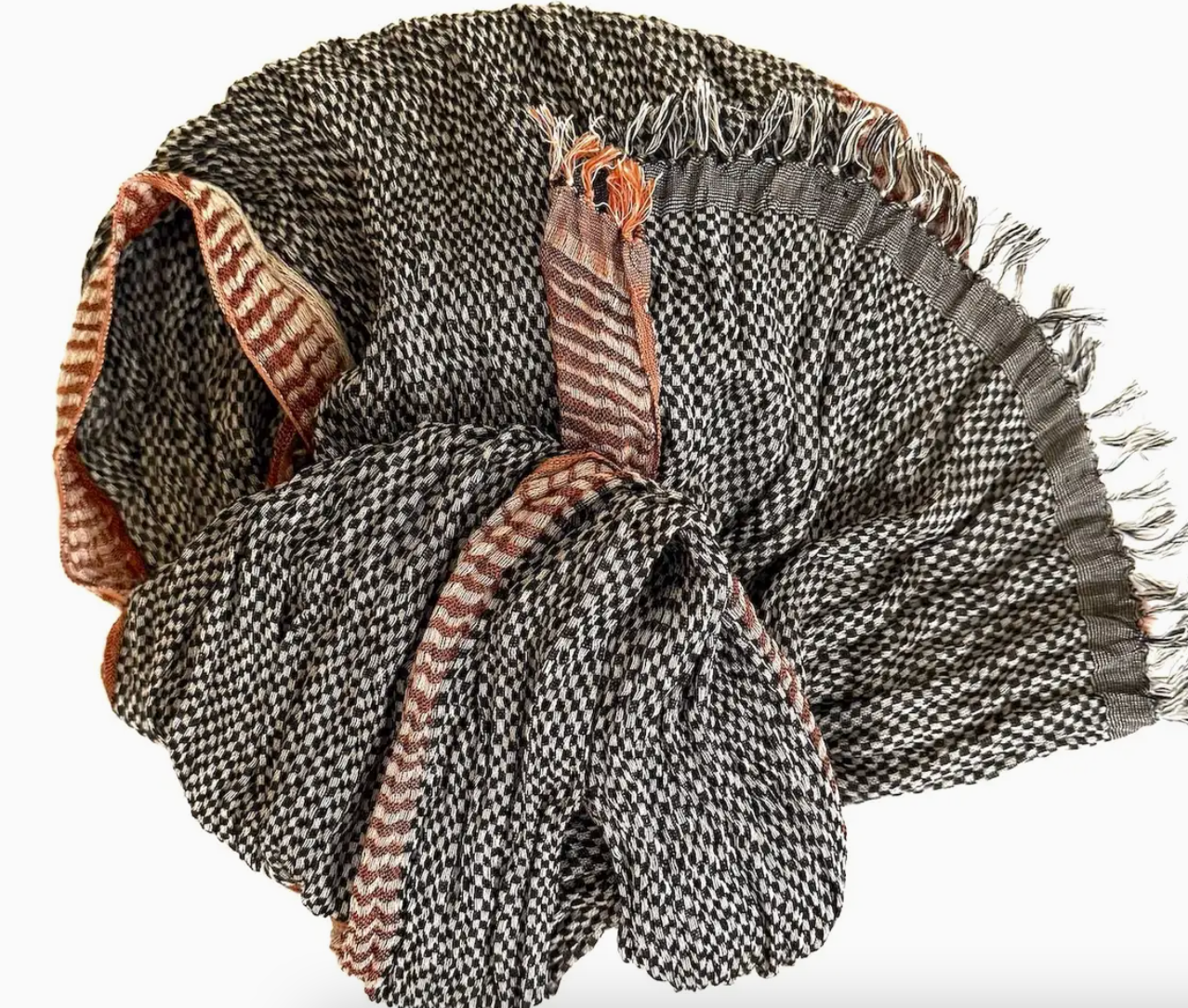 Crinkle Silk Scarf