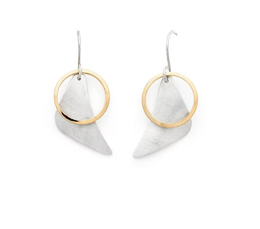 Sterling Silver/24k Gold Earrings