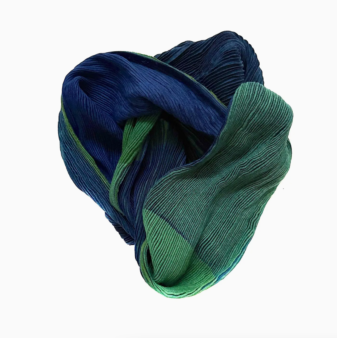 Dyed Crinkled Wool Scarf