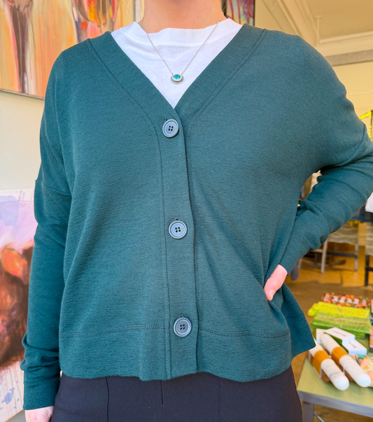 Merino V-Neck Box Cardi