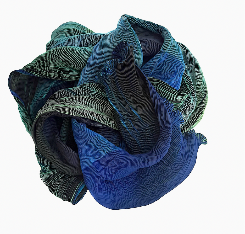 Tie Dyed Silk Scarves