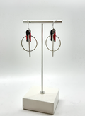 Sat Tab Earrings 2"