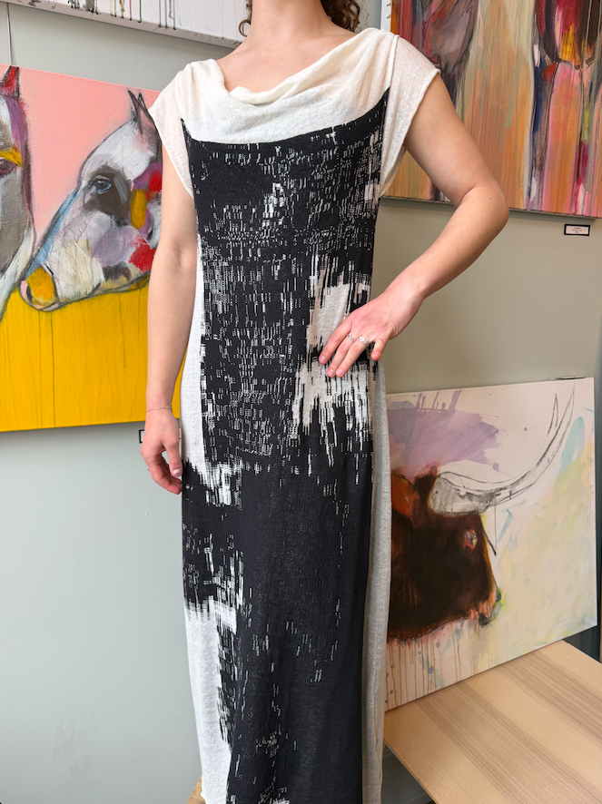 Print Cowl Neck Dress