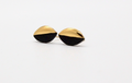Gold Dipped Porcelain Earrings