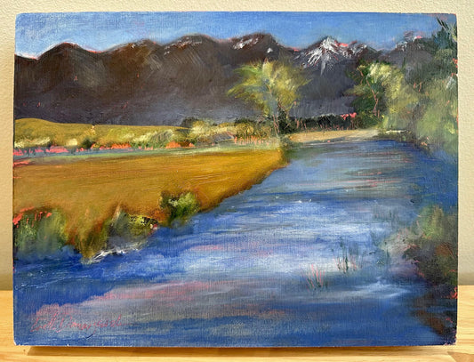 LorettaD- Painting- "Flathead River" 9x12