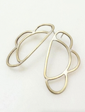 Sterling and Brass Post Earrings