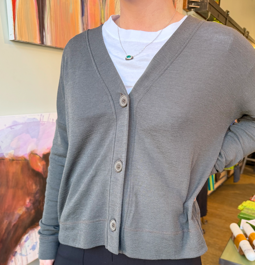 Merino V-Neck Box Cardi