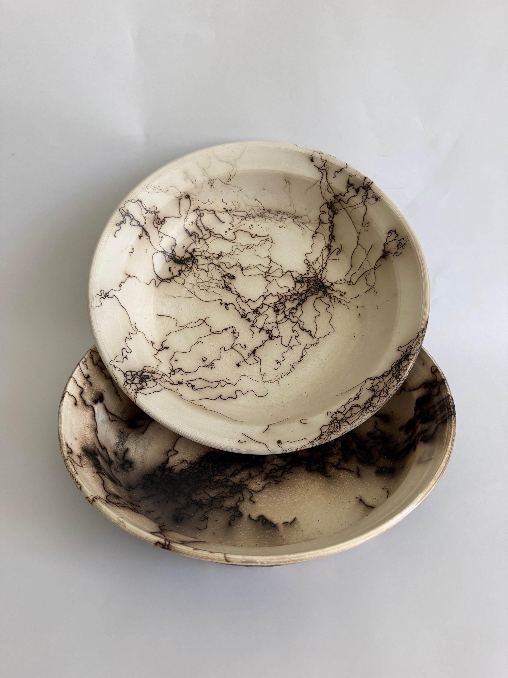 White Horse Hair Platter