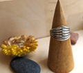 Geometric Lines Ring Size 7.5