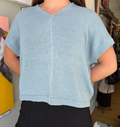 Knit Pullover Linen Top