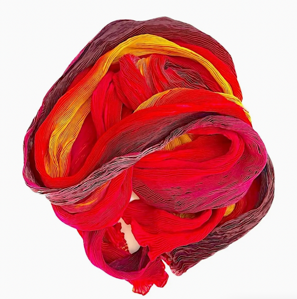 Tie Dyed Silk Scarves