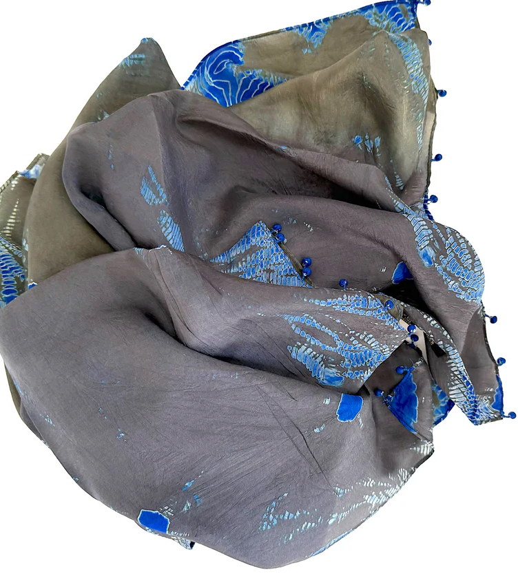 Tie Dyed Silk Scarves
