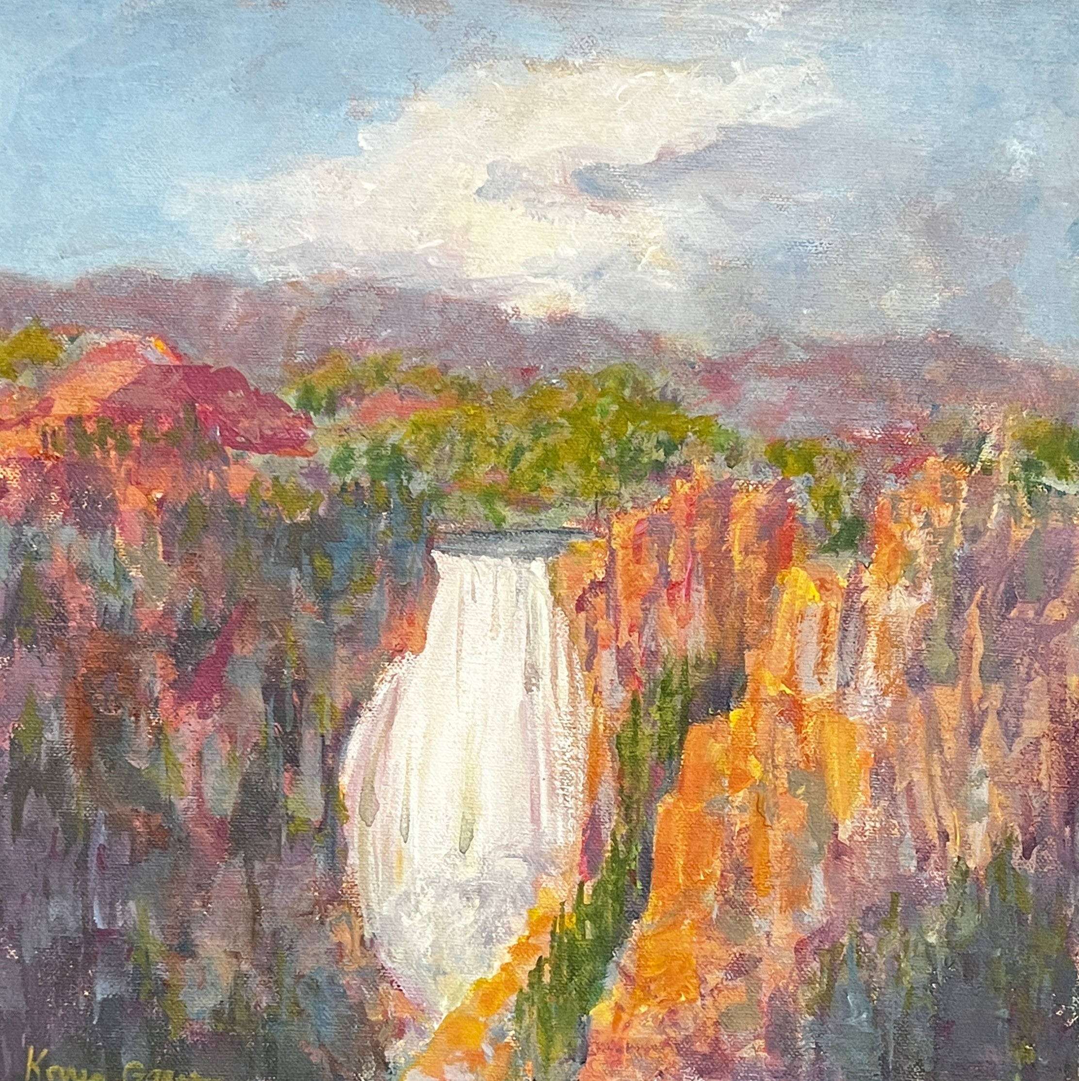 'Yellowstone Falls' 12x12"