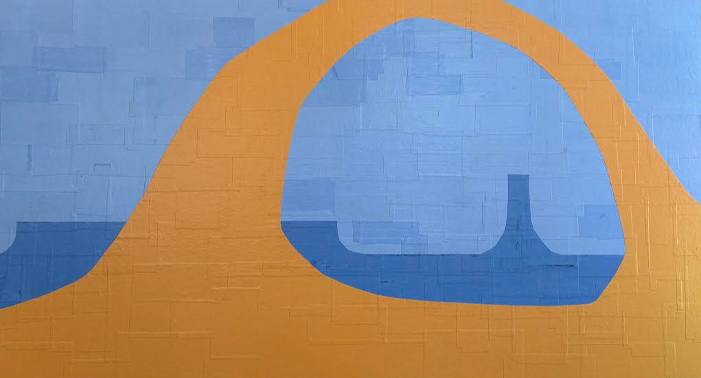 ScotH- Framed Art- "Only rock is real" 24x47