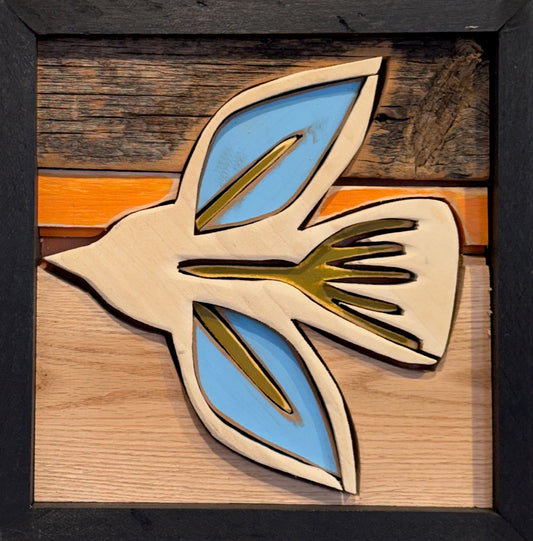 AmandaK-  Wood Art- 'Little Bird' "11x11”
