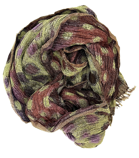 Marigold Row- Crinkle Silk Scarf