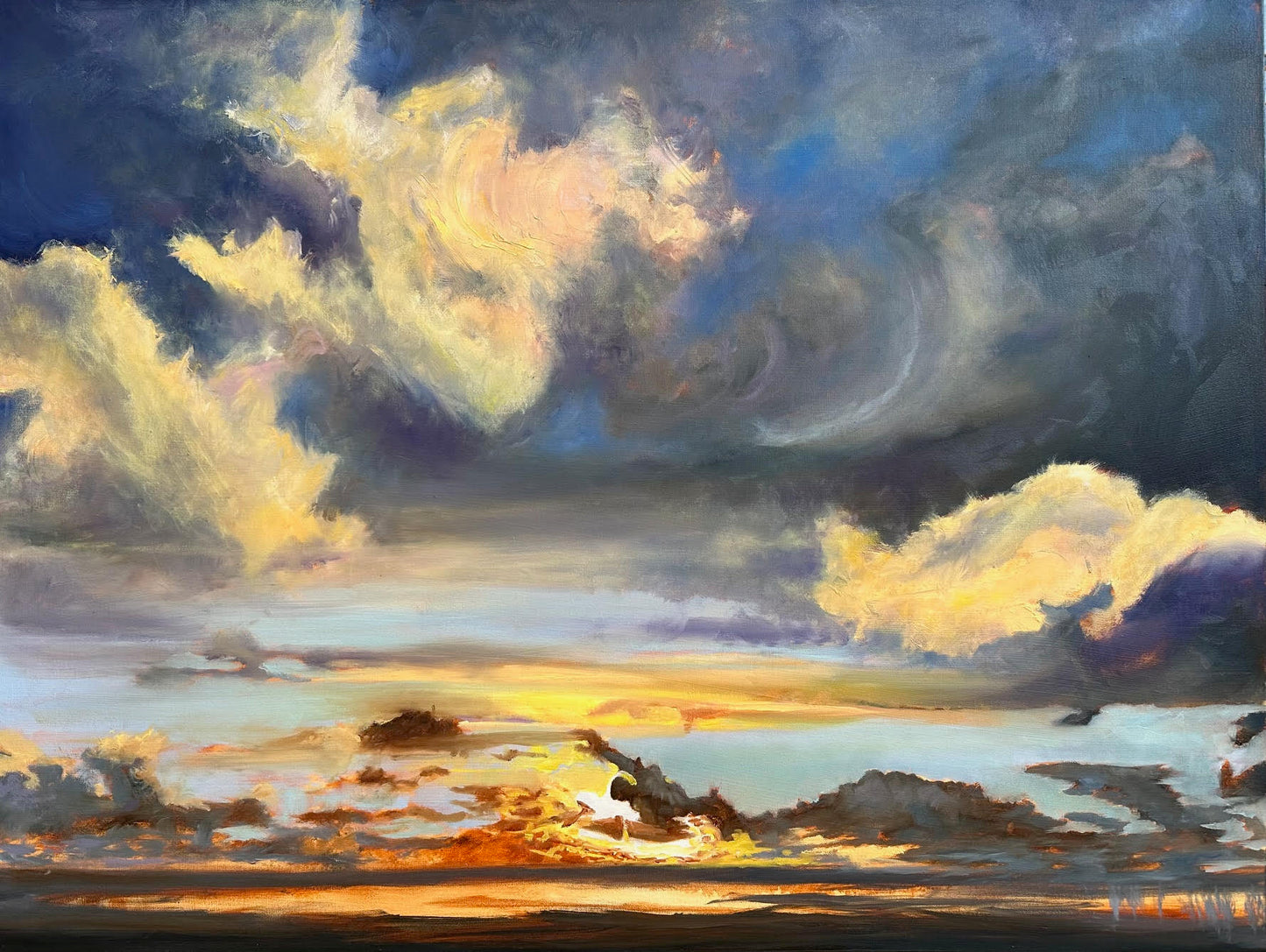 LorettaD- Painting- "Sunset Creation" 36x48